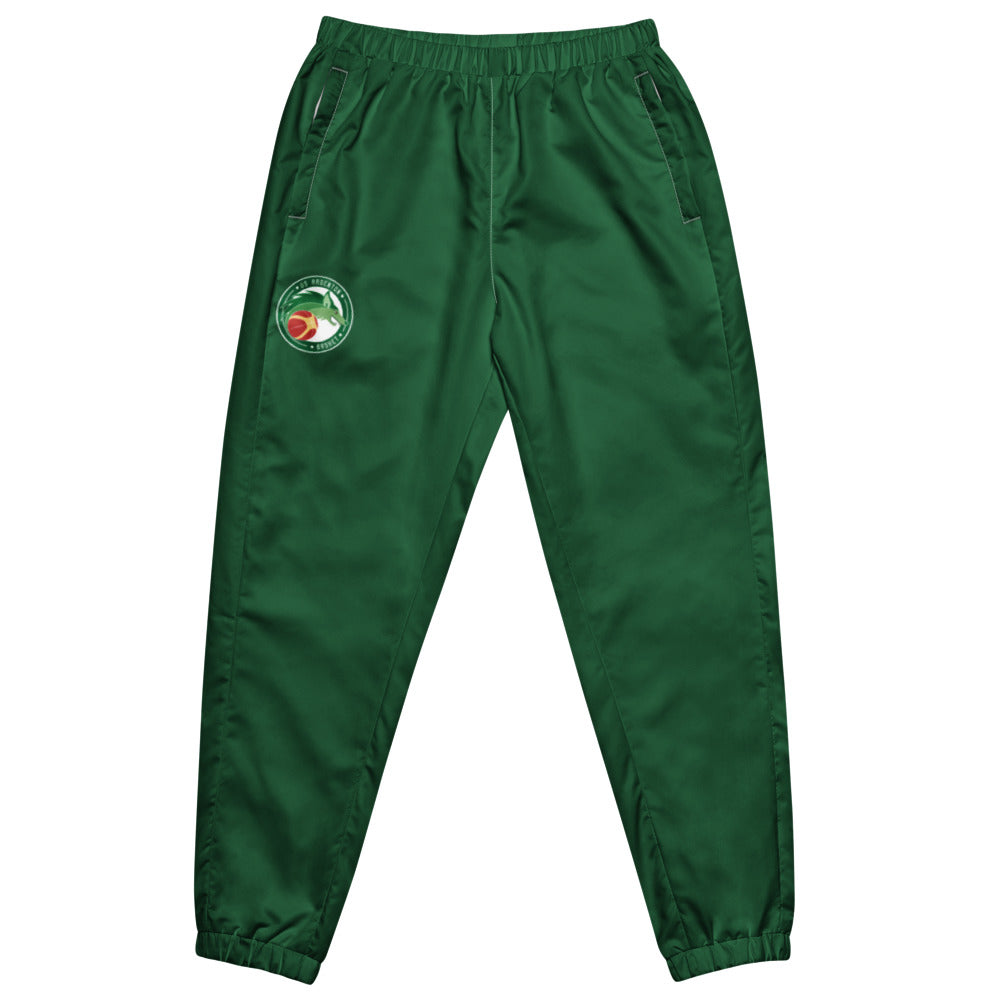 Pantalon de survêtement large unisexe US ARGENTON BASKET — Vert Sapin, vue de face