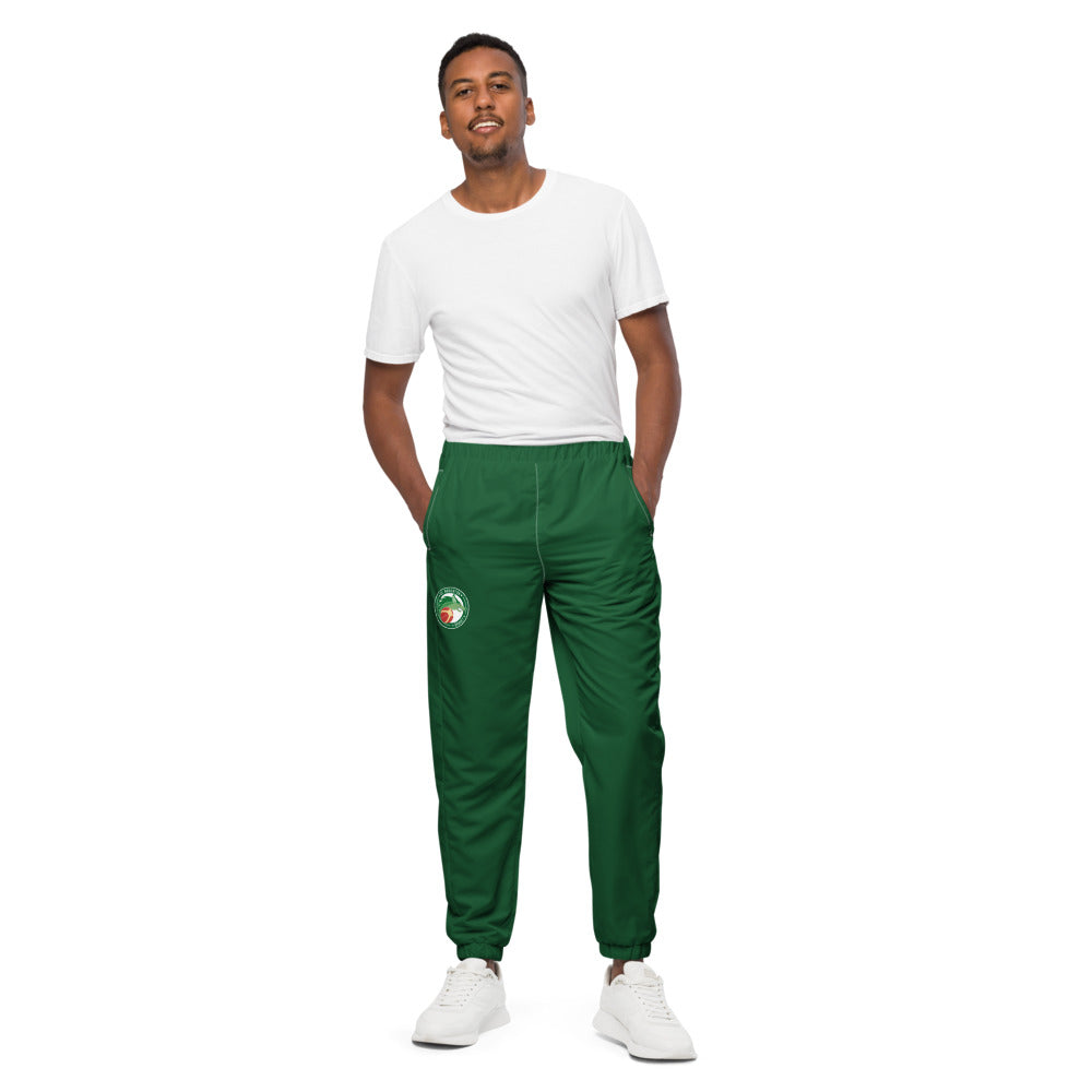 Pantalon de survêtement large unisexe US ARGENTON BASKET — Vert Sapin, vue de face