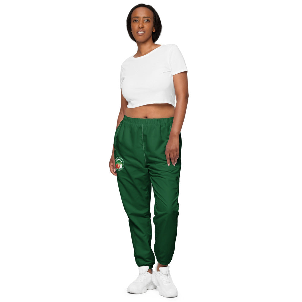 Pantalon de survêtement large unisexe US ARGENTON BASKET — Vert Sapin, vue de face