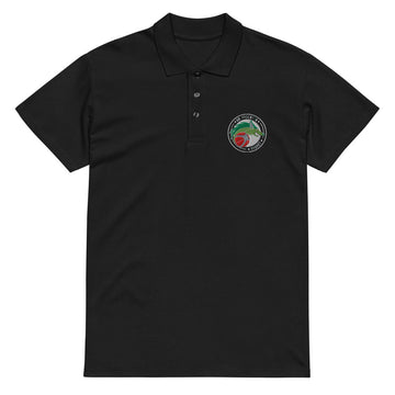 Polo classique unisexe US ARGENTON BASKET — Noir, vue de face