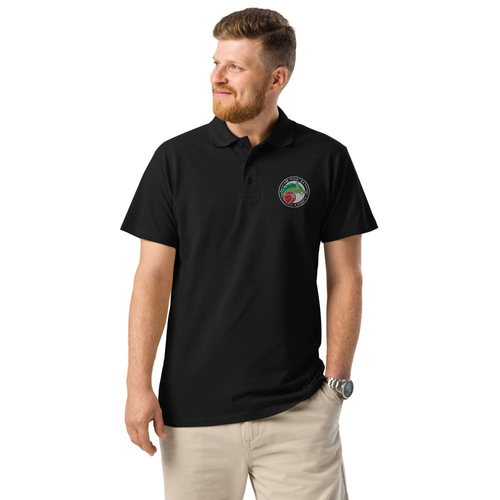 Polo classique unisexe US ARGENTON BASKET — Noir, vue de face