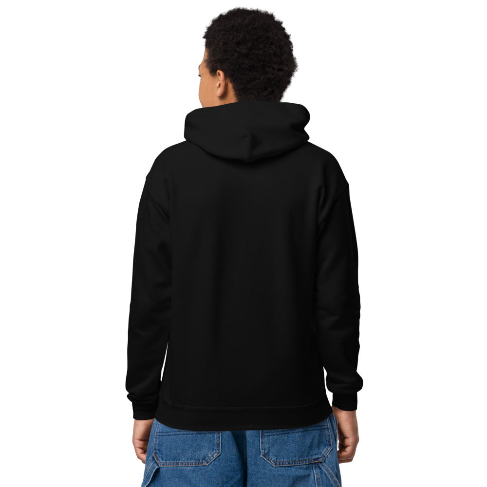 Sweat classique à capuche enfant US ARGENTON BASKET — Noir, vue de dos