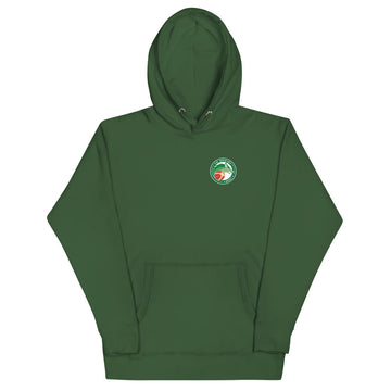 Sweat classique à capuche unisexe US ARGENTON BASKET — Vert Sapin, vue de face