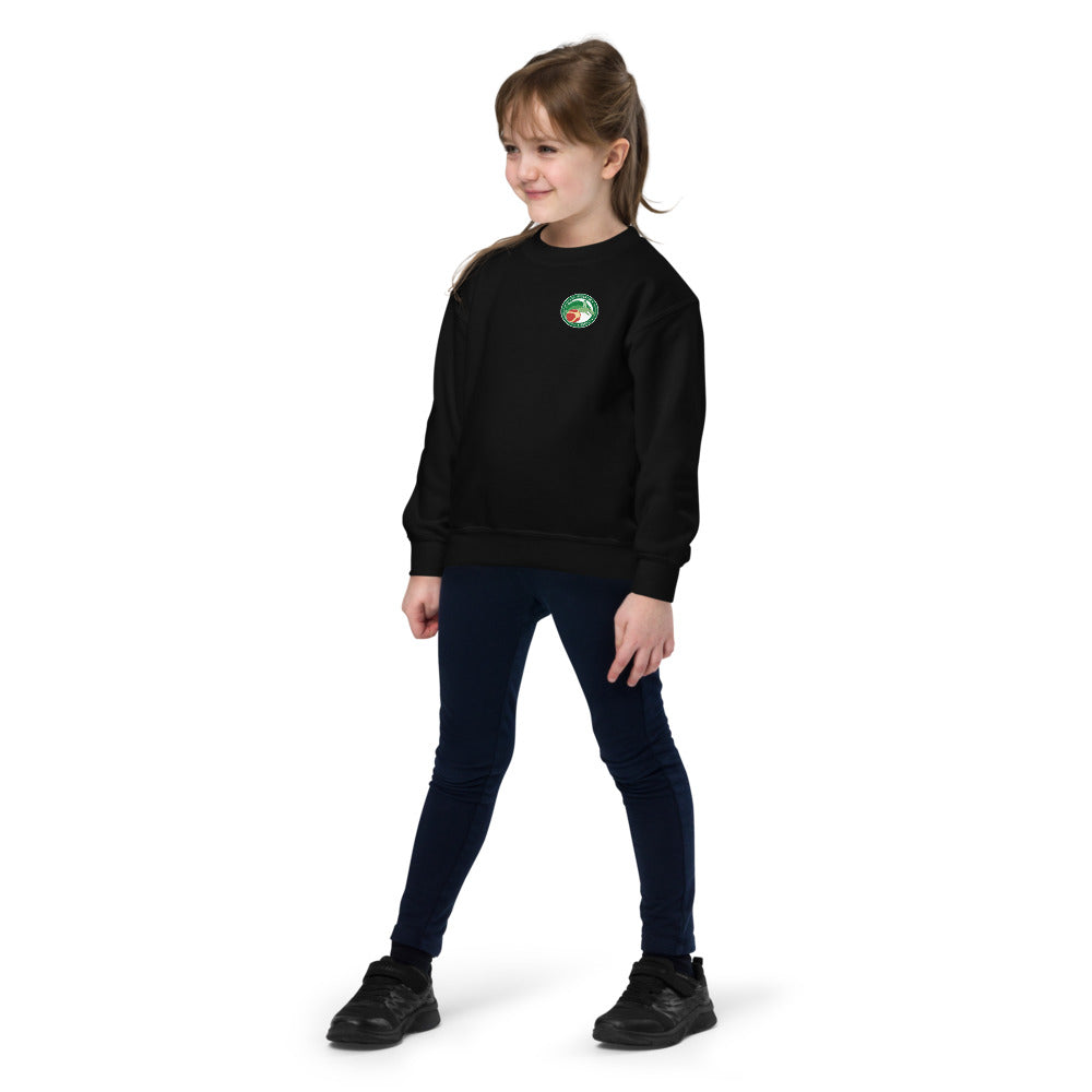 Sweat classique enfant US ARGENTON BASKET — Noir, vue de face
