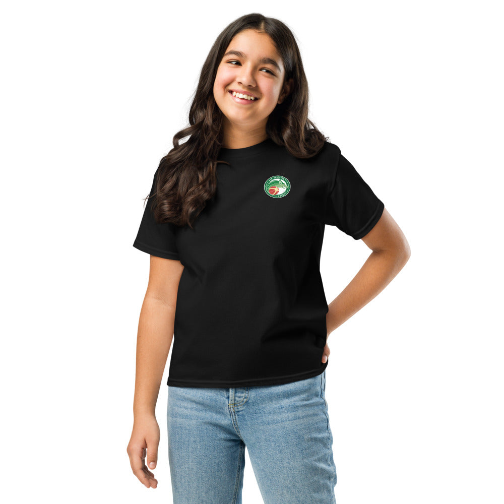 T-shirt classique enfant US ARGENTON BASKET — Noir, vue de face