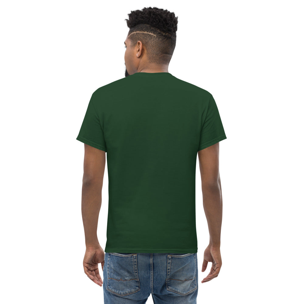 T-shirt classique unisexe US Argenton Basket — Vert Sapin, vue de dos