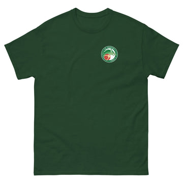 T-shirt classique unisexe US Argenton Basket — Vert Sapin, vue de face